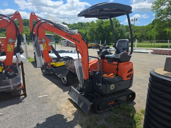 ATS XT18 Mini Excavator w/ Thumb & Pilot Controls