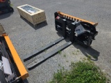 Wolverine Skid Loader Hyd. Adjustable Forks - 4,000 lbs