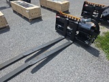 Wolverine Skid Loader Hyd. Adjustable Forks - 4,000 lbs