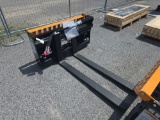 Wolverine Skid Loader Hyd. Adjustable Forks - 4,000 lbs