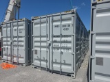 40' High Cube Container w/ 4 side doors