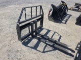 Kivel Skid Steer Pallet Forks - 3500lbs