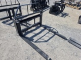 Kivel Skid Steer Pallet Forks - 3500lbs