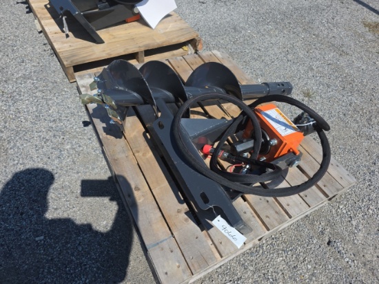 Wolverine Mini Skid Loader Auger w/ 12" Bit