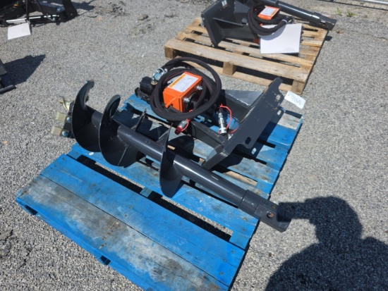 Wolverine Mini Skid Loader Auger w/ 12" Bit