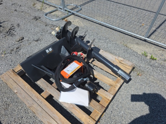 Wolverine Mini Skid Loader Auger w/ 12" Bit