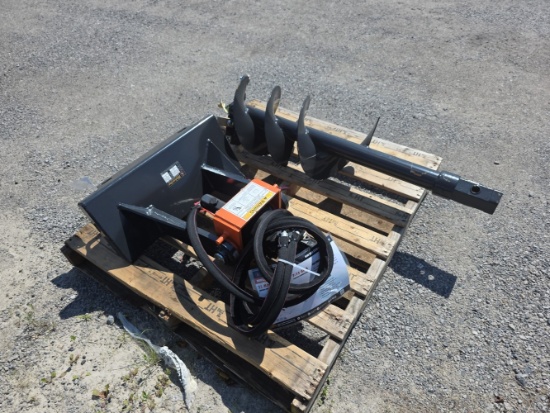 Wolverine Mini Skid Loader Auger w/ 12" Bit