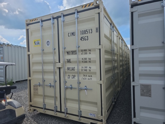 40' High Cube Container w/ 4 side doors