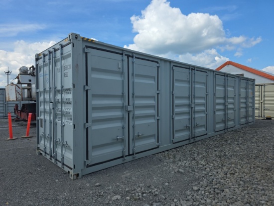 40' High Cube Container w/ 4 side doors