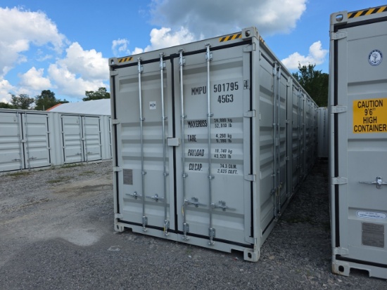 40' High Cube Container w/ 4 side doors