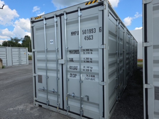 40' High Cube Container w/ 4 side doors