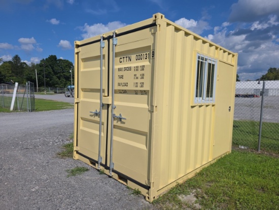 10' Portable Office / Storage Container w/ Man Door & Window