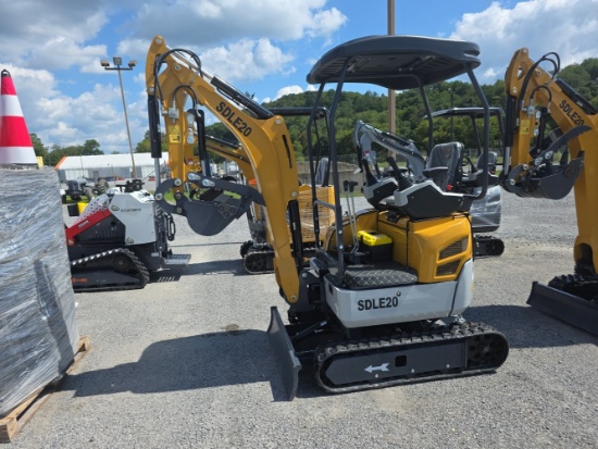 SDLanch SDLE20 Diesel Mini Excavator w/ Thumb & Pilot Controls
