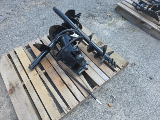 SDLanch Mini Skid Loader Auger w/ 8" & 12" Bits