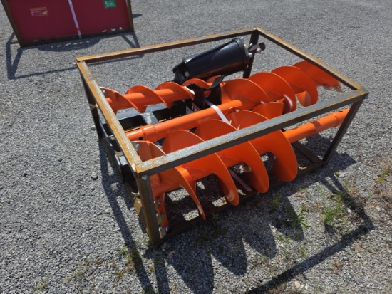 Raytree RMA42 Skid Loader Auger w/ 3 Bits