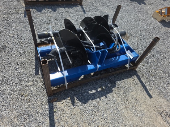 Future Skid Loader Auger w/ 8", 12" & 16" Bits