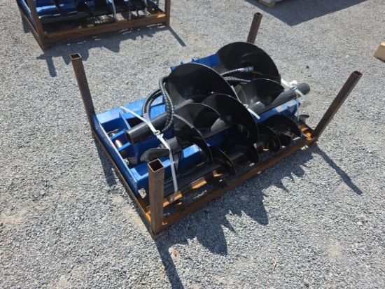 Future Skid Loader Auger w/ 8", 12" & 16" Bits