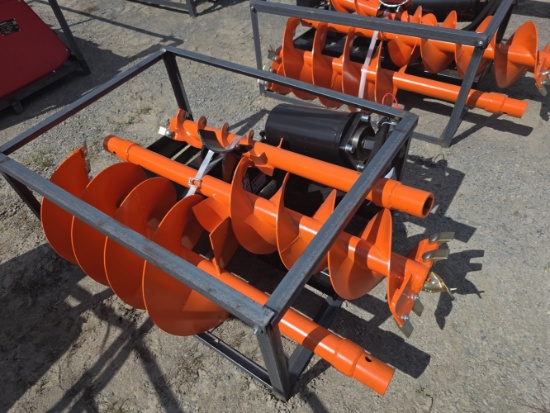 Raytree RMA42 Skid Loader Auger w/ 3 Bits