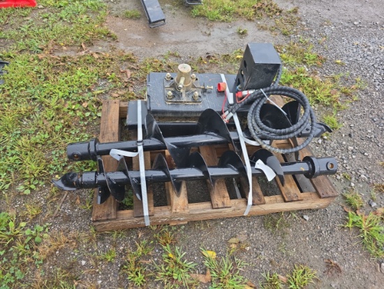 Mini Skid Loader Auger w/ 2 Bits