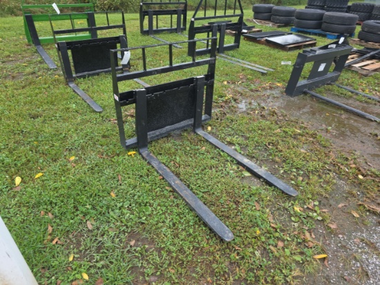 Kivel Mini Skid Loader Forks