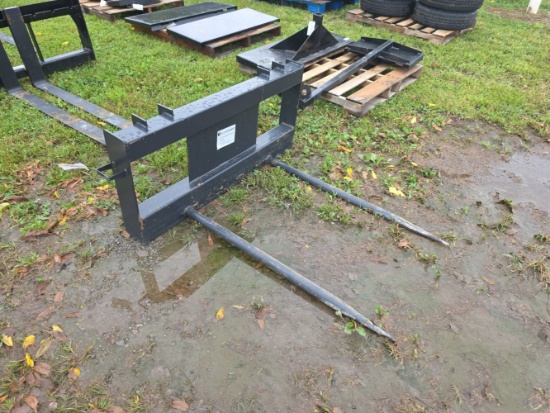 JCT Skid Loader Two Prong Bale Spear