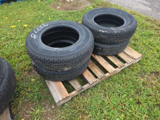 4 New 205/75R15 Trailer Tires
