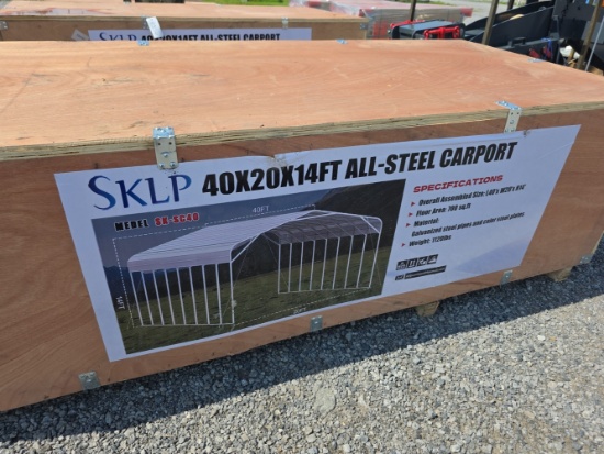 Future 20' x 40' All Steel Carport