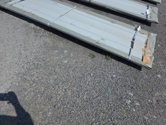 50 Sheets Galvalume Steel Siding Roofing - White, 10' L - Damaged