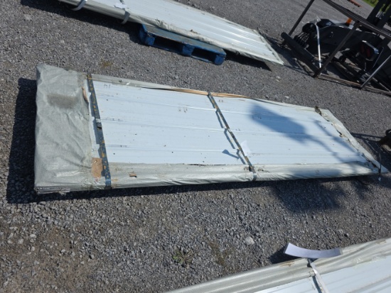 50 Sheets Galvalume Steel Siding Roofing - White, 10' L - Damaged