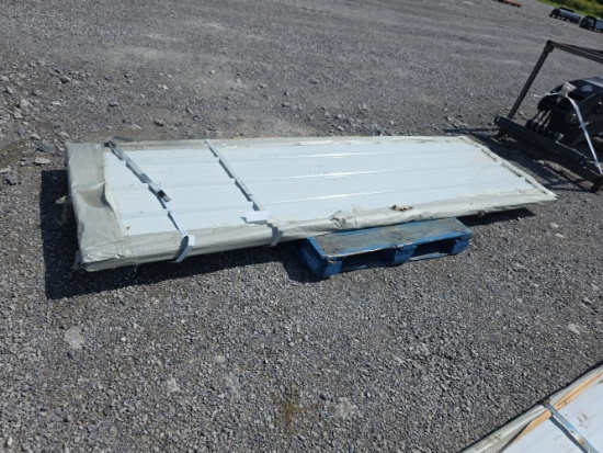 50 Sheets Galvalume Steel Siding Roofing - White, 10' L - Damaged
