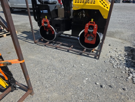 Vorx Ride-On Double Drum Vibratory Road Roller