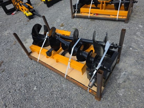 Future Skid Loader Auger w/ 8", 12" & 16" Bits