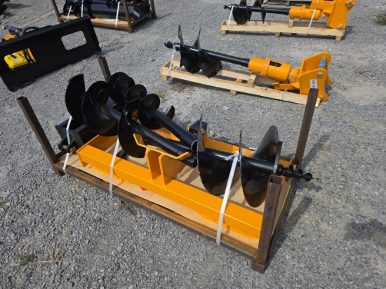 Future Skid Loader Auger w/ 8", 12" & 16" Bits