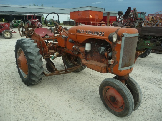 AC CA w/NF, mounted 1x plow, side frame weights, original non runner
