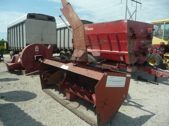 Lundell 8' 3pt snow blower, single stage, 1000rpm