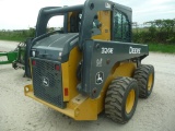 2015 JD 326E skidsteer w/2162 hrs, cab w/AC, (2) speed, power attach, SN J278690