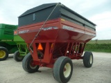 Brent 544 gravity box w/roll tarp, surge brakes, lights, 425/65/R22.5 truck tires, Nice!