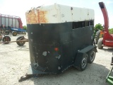 Tandem axle horse/cattle trailer. no title