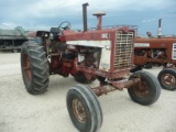 IH 1456 golden demonstrator, 3pt, DH, dual pto, fender, runs but looks rough