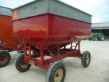 Ficklin 200bu gravity box w/Gehl (6) ton gear, 9.5x15 imps