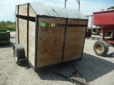 single axle homemade cattle trailer