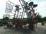 Brillion HFC 36' field cultivator, fac (5) bar spike flex harrow, walking tandems base and wings