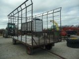 8x16 Steel bale throw wagon w/(6) Ton gear