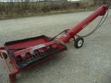 Buhler/Farm King 10' incline auger hopper, hyd drive