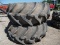30.5x32 rice tires on (8) bolt combine rims