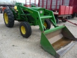 JD 2020 gas utility w/JD 47 loader