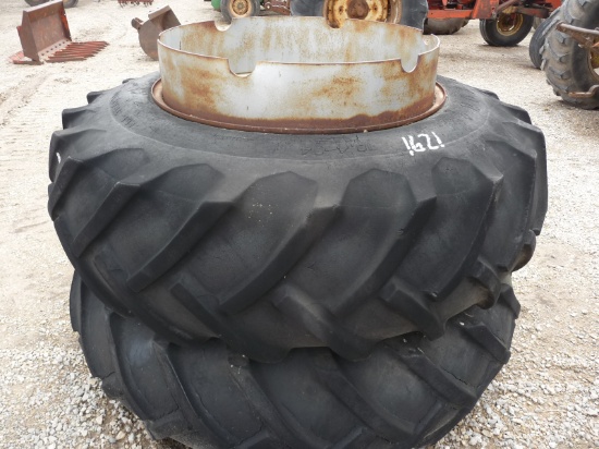 18.4x34 clamp on duals