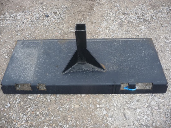 skid steer receiver hitch plate