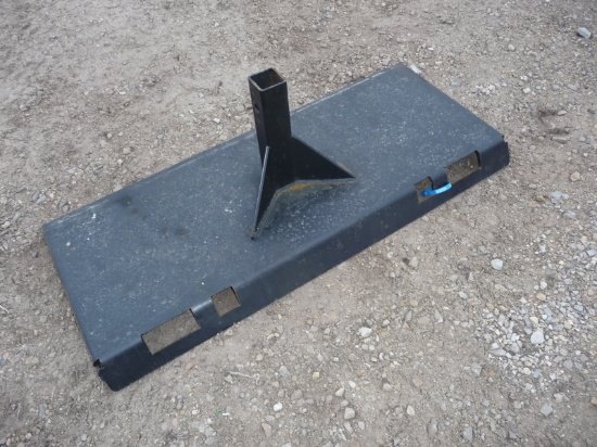 skid steer receiver hitch plate