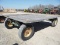 wooden flat rack with gear